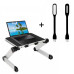  складной столик для ноутбука table buddy / подставка для ноутбука + подарок фонарик usb led light plastic дом, квартира, дача 49212 2