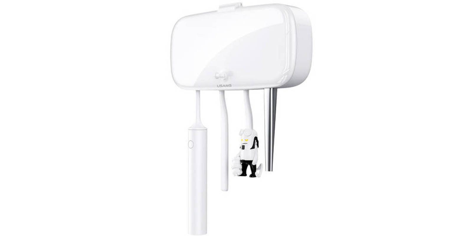 Ультрафиолетовый дезинфектор для зубных щеток USAMS US-ZB183 UV Toothbrush Sterilizer 1 Вт white Ультрафиолетовый дезинфектор для зубных щеток USAMS US-ZB183 UV Toothbrush Sterilizer 1 Вт white