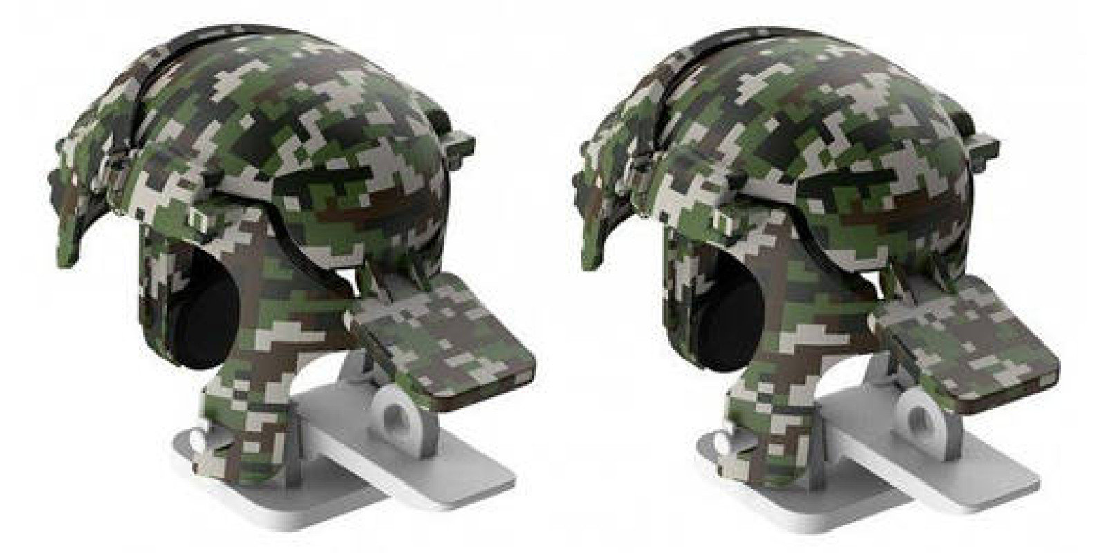 Игровой контроллер Baseus Level 3 Helmet PUBG Gadget GA03 Camouflage-Grey