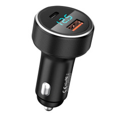 Адаптер автомобильный REMAX Salo Series Fast Charging Car Charger RCC215 |1USB/1Type-C, QC/PD, 5A, 58.5W|
