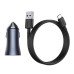 Автомобильное зарядное устройство BASEUS Type-C cable Golden Contactor Pro Dual Quick Charger Car Charger автомобильное зарядное устройство baseus type-c cable golden contactor pro dual quick charger car charger дом, квартира, дача 39301 2