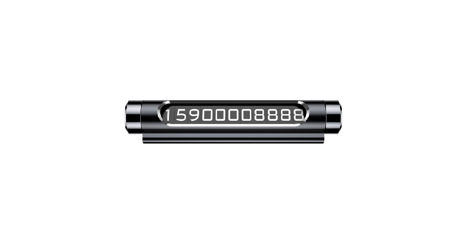 Визитка BASEUS на панель автомобиля All Metal Temporary Parking Number Plate (dual-number version) (ACNUM-C01)