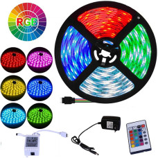 Світлодіодна LED стрічка 5 м 3528 RGB + пульт + блок Світлодіодна LED стрічка 5 м 3528 RGB + пульт + блок