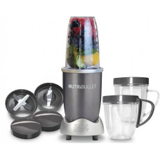 Мини кухонный комбайн блендер соковыжималка NutriBullet 600Вт серый