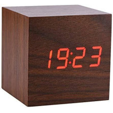 Годинник-будильник Mini wooden clock Коричневий (KG-3944)