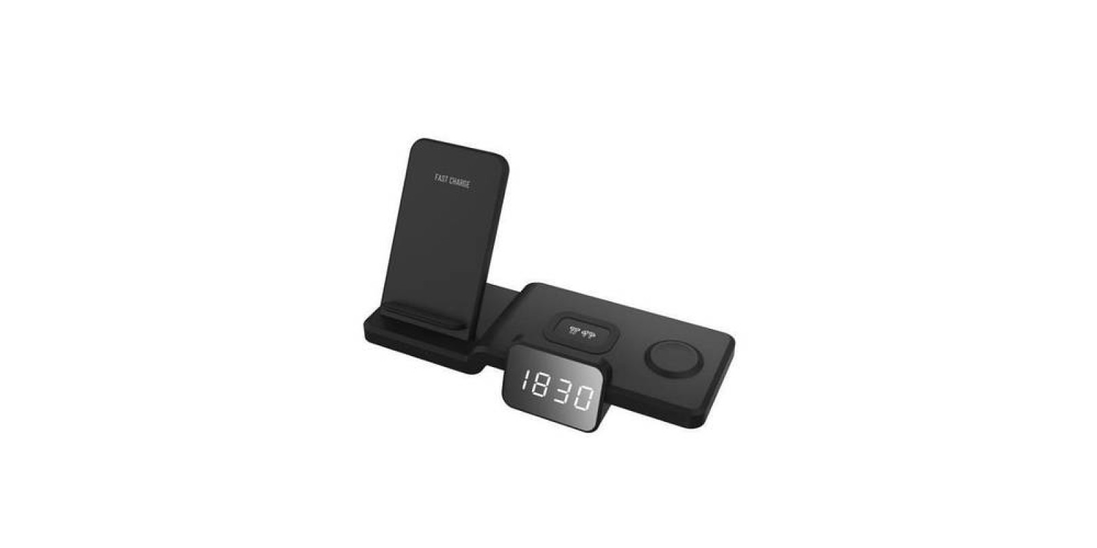 Док станция Qi 3in1 with Clock wireless charger JYD-WC100 |10W Max|