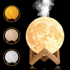 Увлажнитель воздуха ночник на подставке луна 3D Moon Lamp Light Diffuser / Настольный ночник с увлажнителем