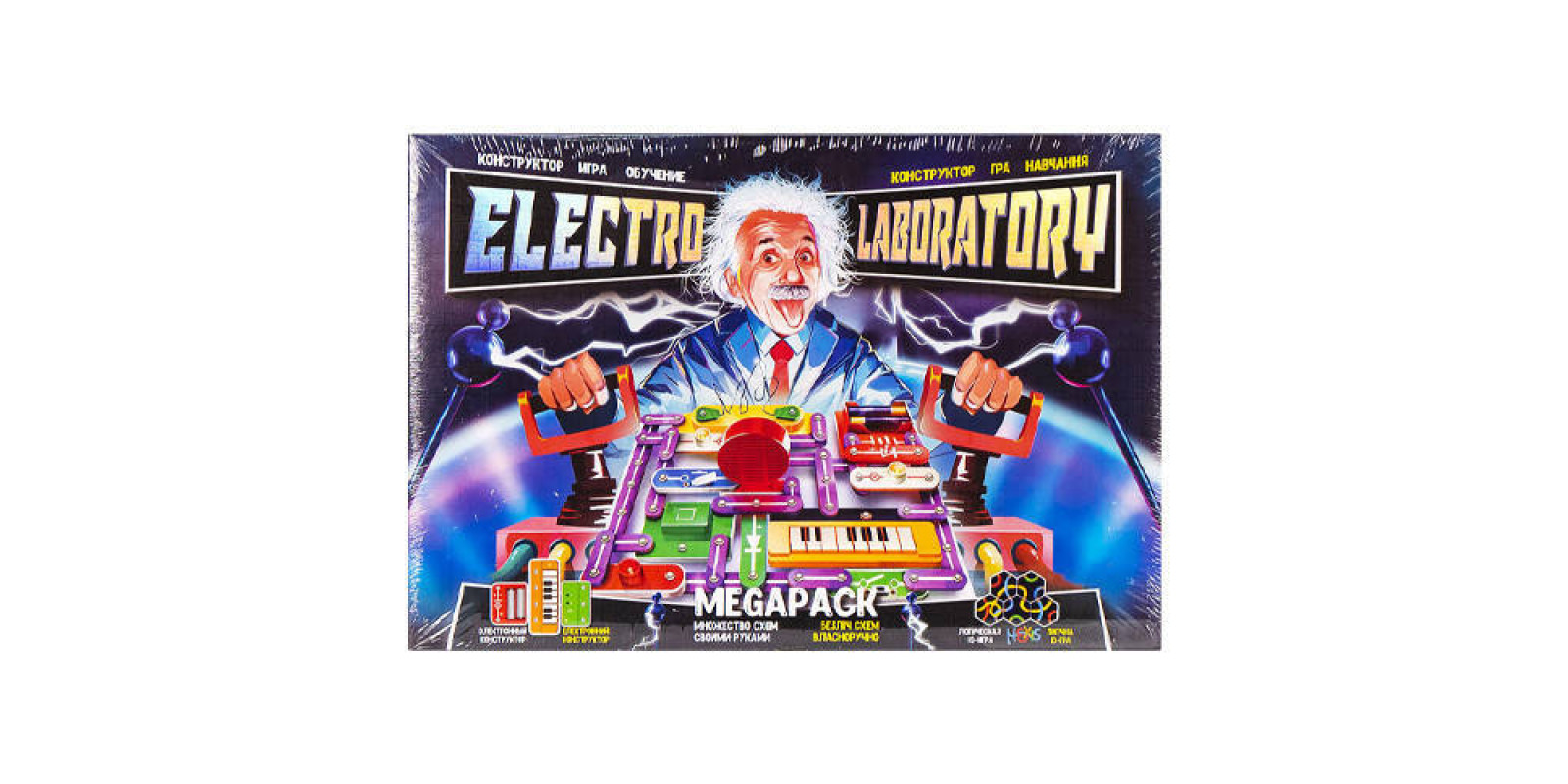 Конструктор електронний Electro Laboratory Megapack Danko Toys Elab-01-04 47x32x6см