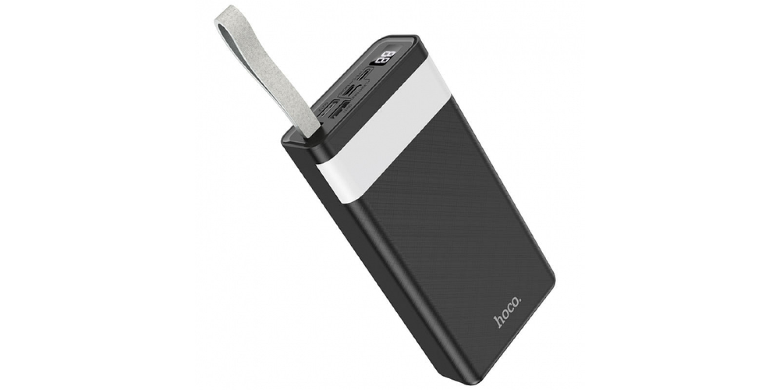 Power bank HOCO with LED Display Powerful ПК лампи Li-Pol 30000mAh J73 |2USB/Type-C/Lightning, 2A| Power bank HOCO with LED Display Powerful ПК лампи Li-Pol 30000mAh J73 |2USB/Type-C/Lightning, 2A|