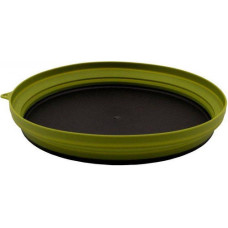 Тарелка Tramp плоская силиконовая с пластиковым дном olive 1070 мл TRC-124 - olive (25 х 25 х 4см)