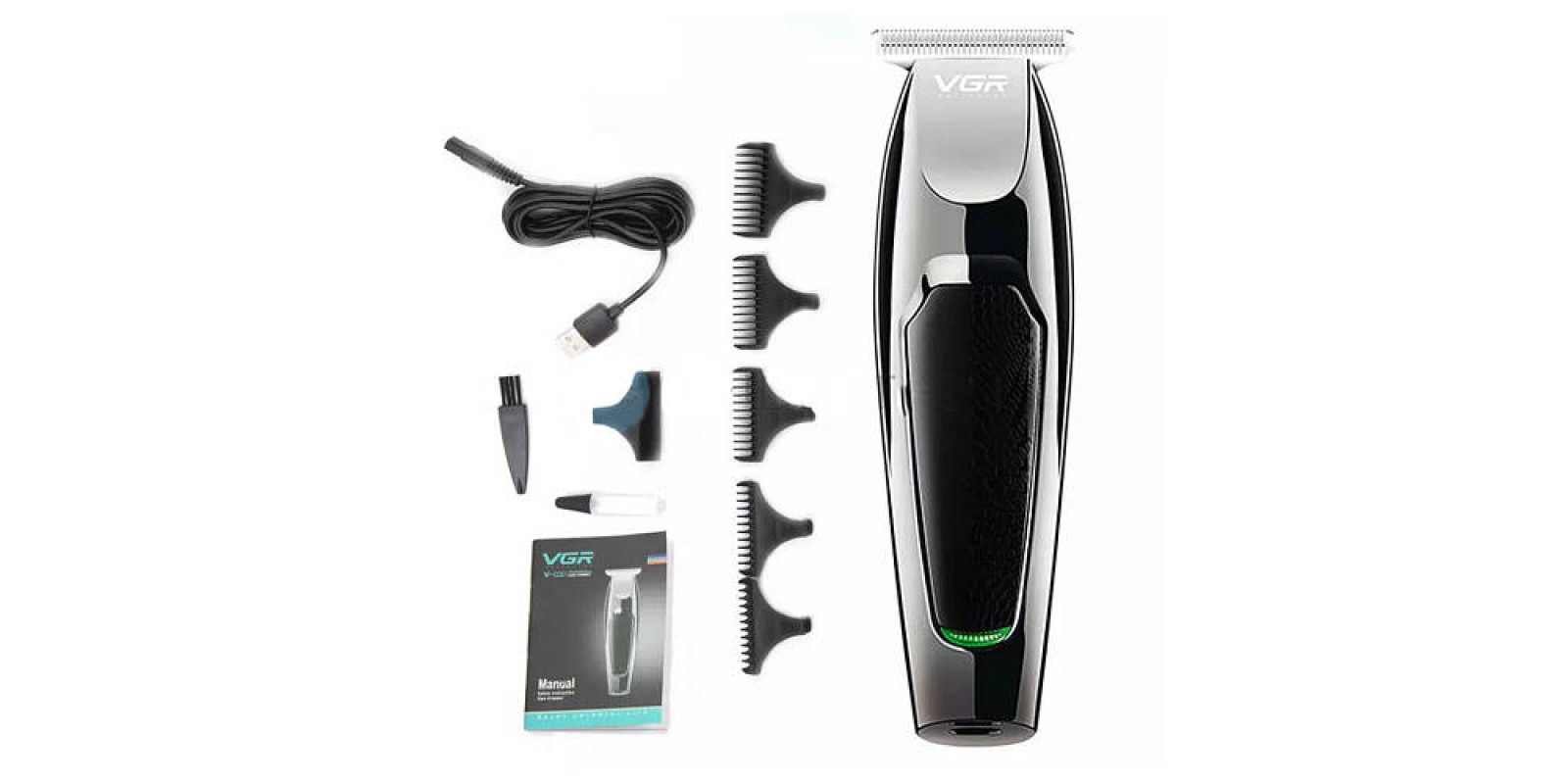 Машинка для стрижки акумуляторна 5 в 1 VGR V 030 USB CHARGE / Машинка для стрижки волосся та бороди