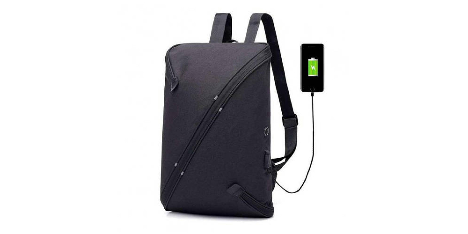 Багатофункціональний міський рюкзак з виходом на USB та навушників UNO bag / Місткий рюкзак