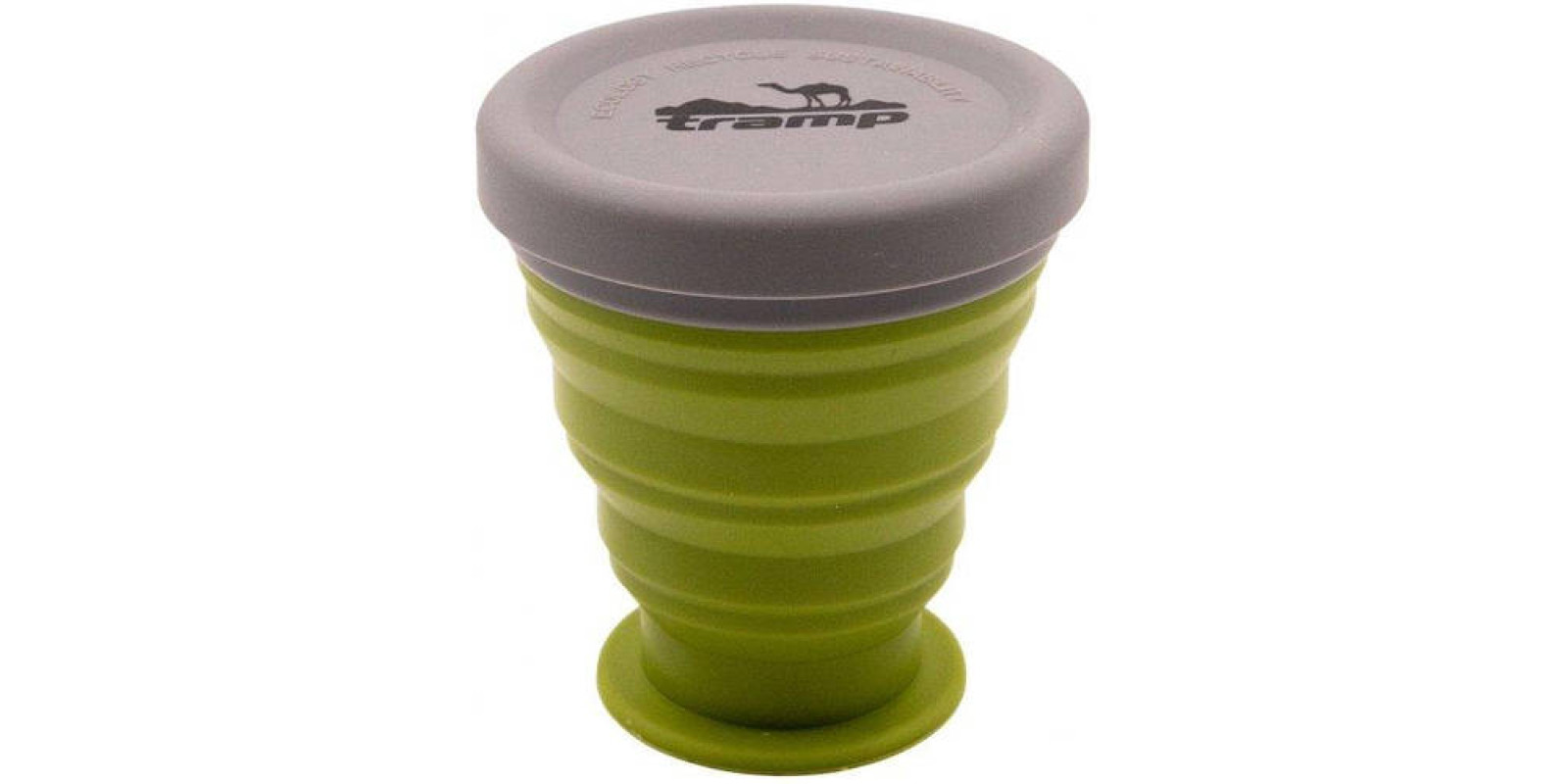 Стакан складной силиконовый Tramp с крышкой 200 ml green(TRC-126-green)