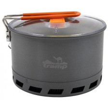 Туристический котелок Tramp из анодированного алюминия с теплообменником 2,2 л TRC-119 grey