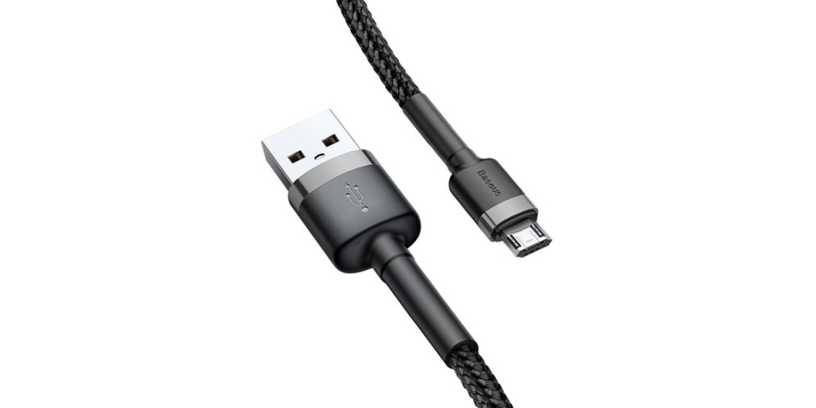 Кабель Baseus Cafule Cable USB to microUSB 1m 2.4A Data/Charge (CAMKLF-BG1) Black/Grey