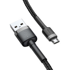 Кабель Baseus Cafule Cable USB to microUSB 1m 2.4A Data/Charge (CAMKLF-BG1) Black/Grey