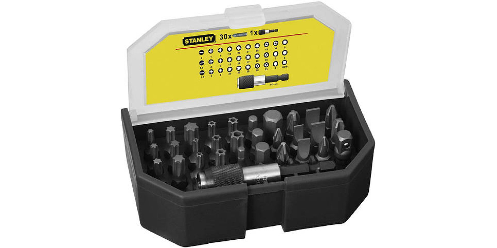 Набор бит Stanley с магнитным держателем 31 предмета (1-13-903)