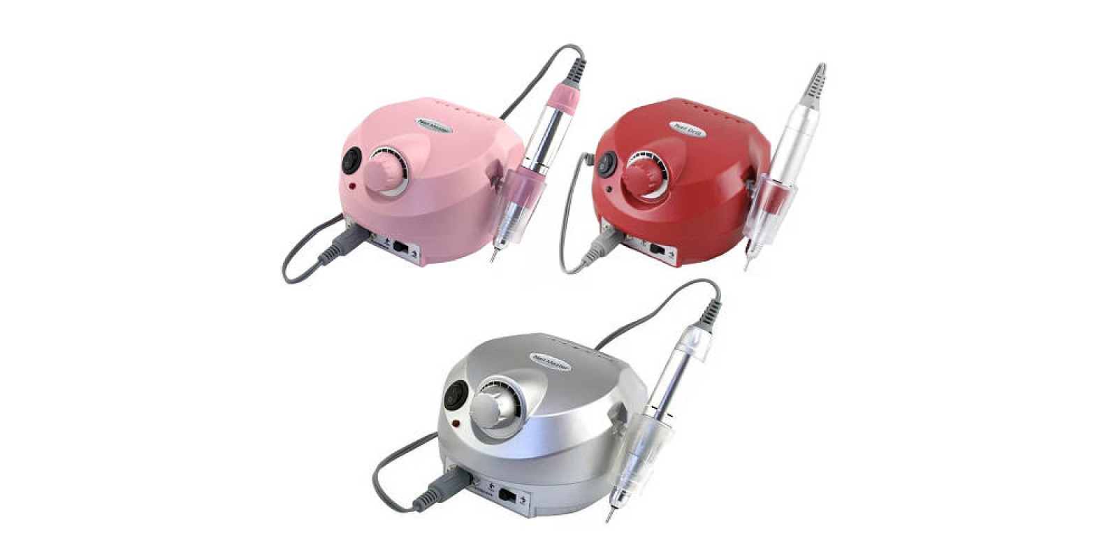 Апарат для манікюру 35 000 об/хв + фрези Nail Drill ZS-601 / Фрезер для манікюру та педикюру Червоний