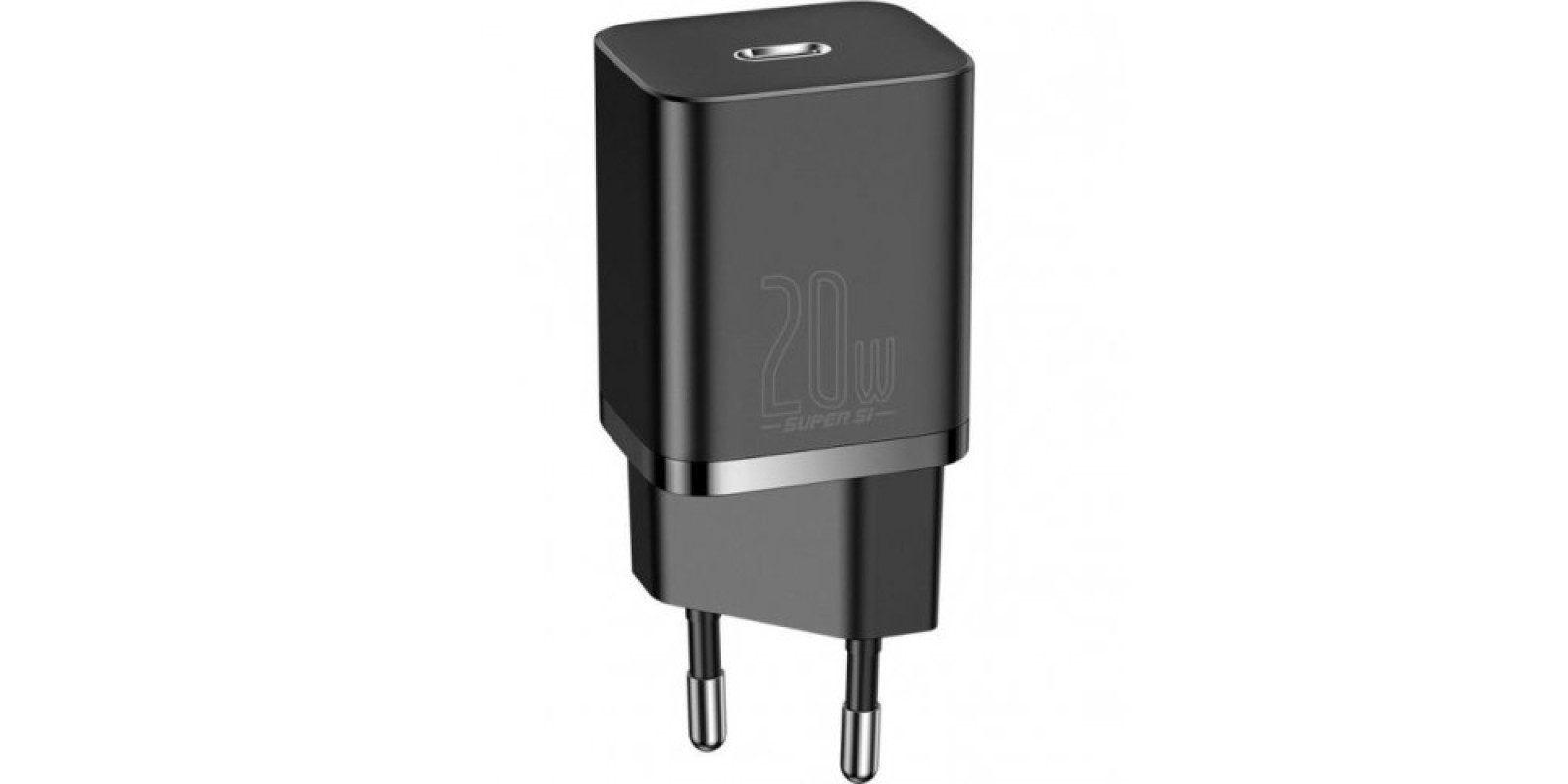 Сетевое зарядное устройство Baseus Super Silicone PD Charger USB Type-C 20W (CCSUP-B01) Black