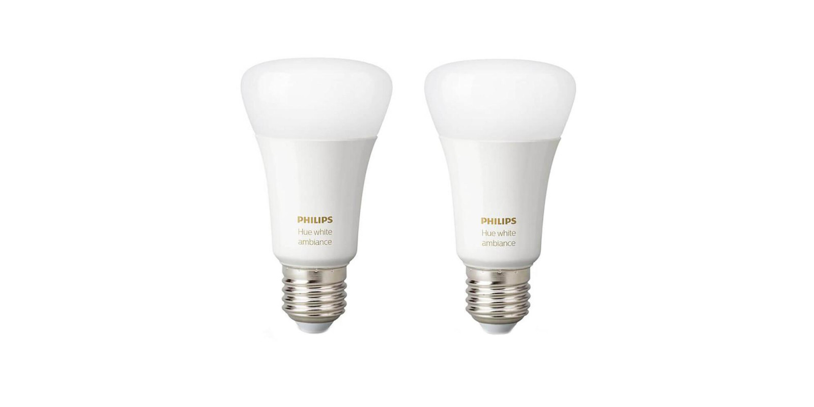 Розумні світлодіодні лампи Philips Hue White Ambiance E27 Apple HomeKit (2 шт.)
