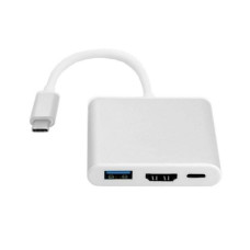 Перехідник USB-C to HDMI USB Multiport Adapter для MacBook Air Pro (2016-2020) Перехідник USB-C to HDMI USB Multiport Adapter для MacBook Air Pro (2016-2020)