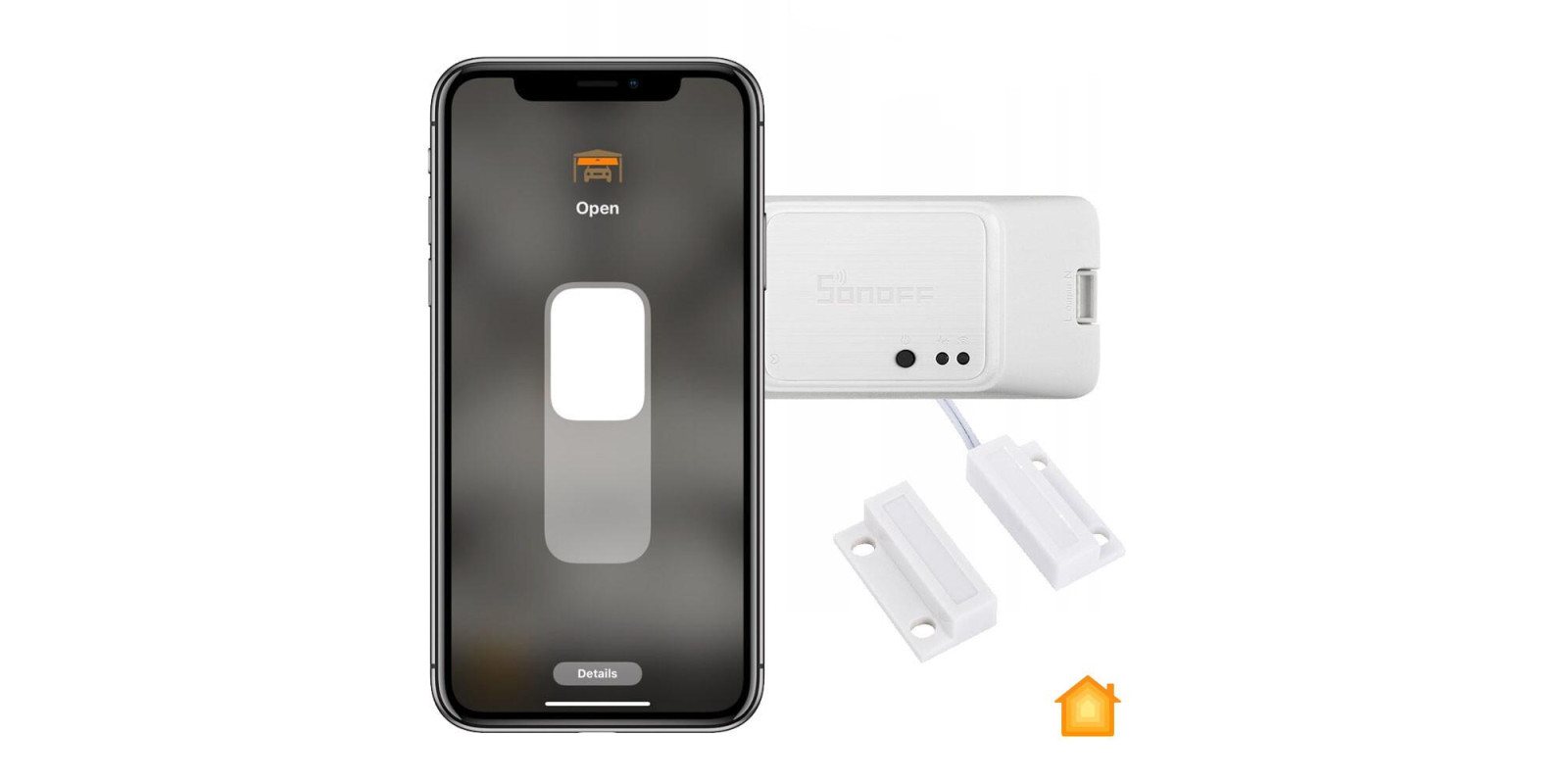 Контроллер гаражных | откатных ворот HomeKit Sonoff