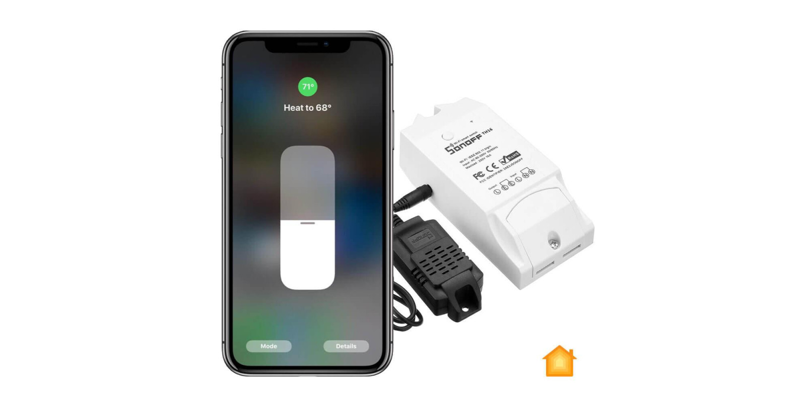 Термостат (терморегулятор) HomeKit Sonoff для казана | теплої статі