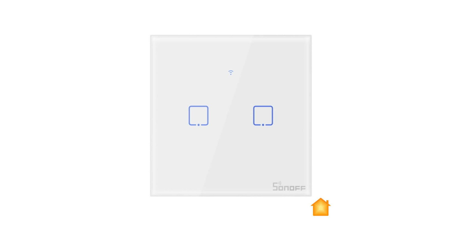 Умный сенсорный выключатель HomeKit Sonoff TX T0EU2C (2 канала)