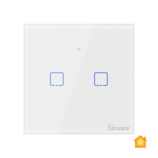 Розумний сенсорний вимикач HomeKit Sonoff TX T0EU2C (2 канали) Розумний сенсорний вимикач HomeKit Sonoff TX T0EU2C (2 канали)