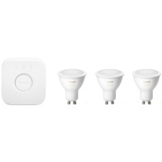 Розумні світлодіодні лампи Philips Hue Gu10 White And Color Ambiance Apple HomeKit (3 шт+хаб) Розумні світлодіодні лампи Philips Hue Gu10 White And Color Ambiance Apple HomeKit (3 шт+хаб)