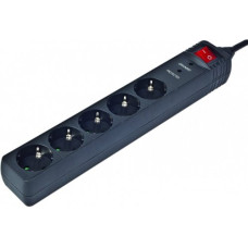 Мережевий фільтр EnerGenie 4,5м 5 розеток (SPG5-C-15) Black