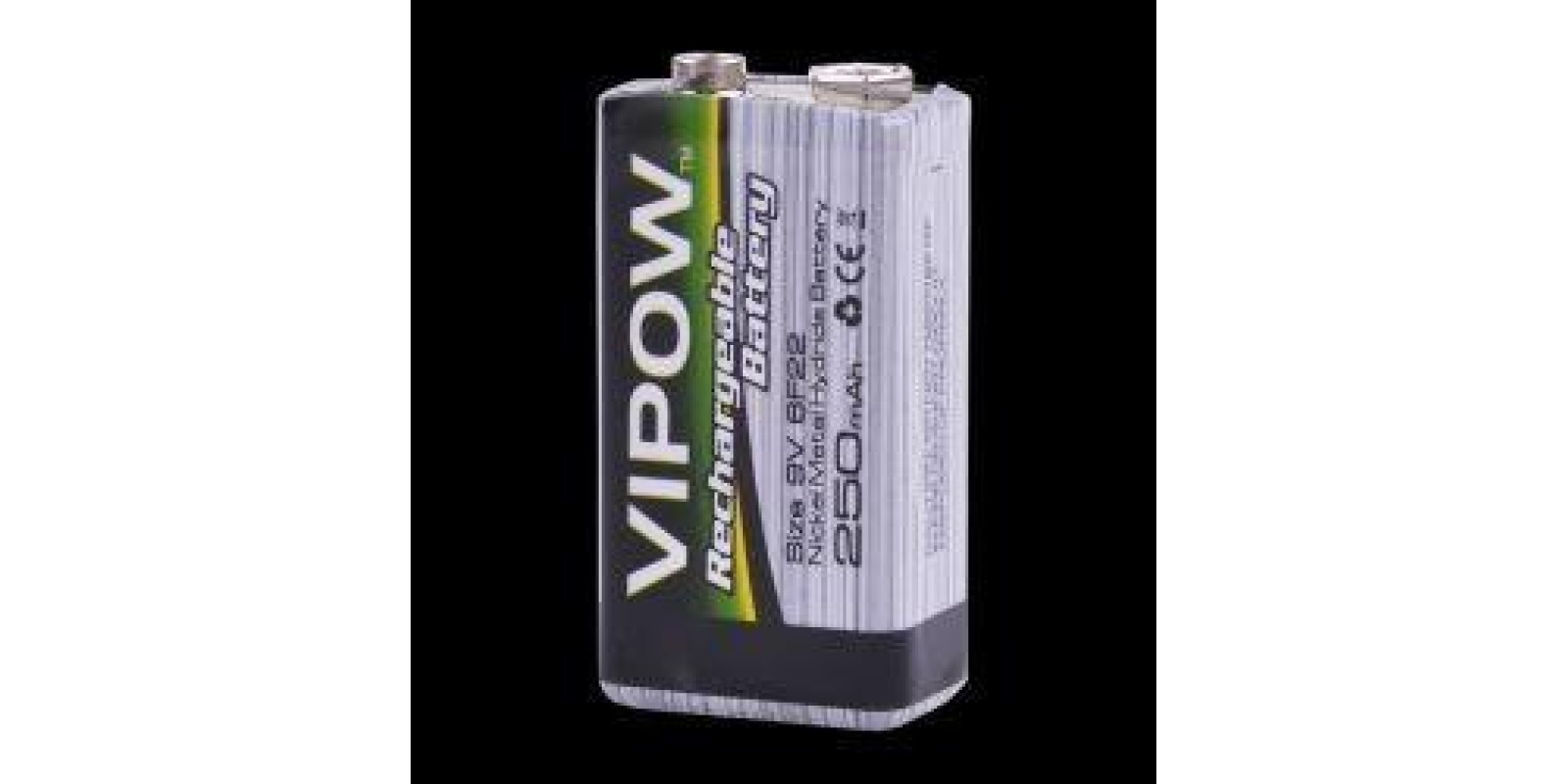 Аккумуляторная батарея VIPOW Ni-Mh 9V 250mAh
