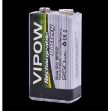 Акумуляторна батарея VIPOW Ni-Mh 9V 250mAh
