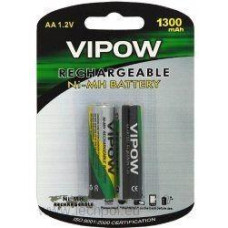 Акумуляторна батарея VIPOW Ni-Mh AA 1300mAh 2шт/блістер