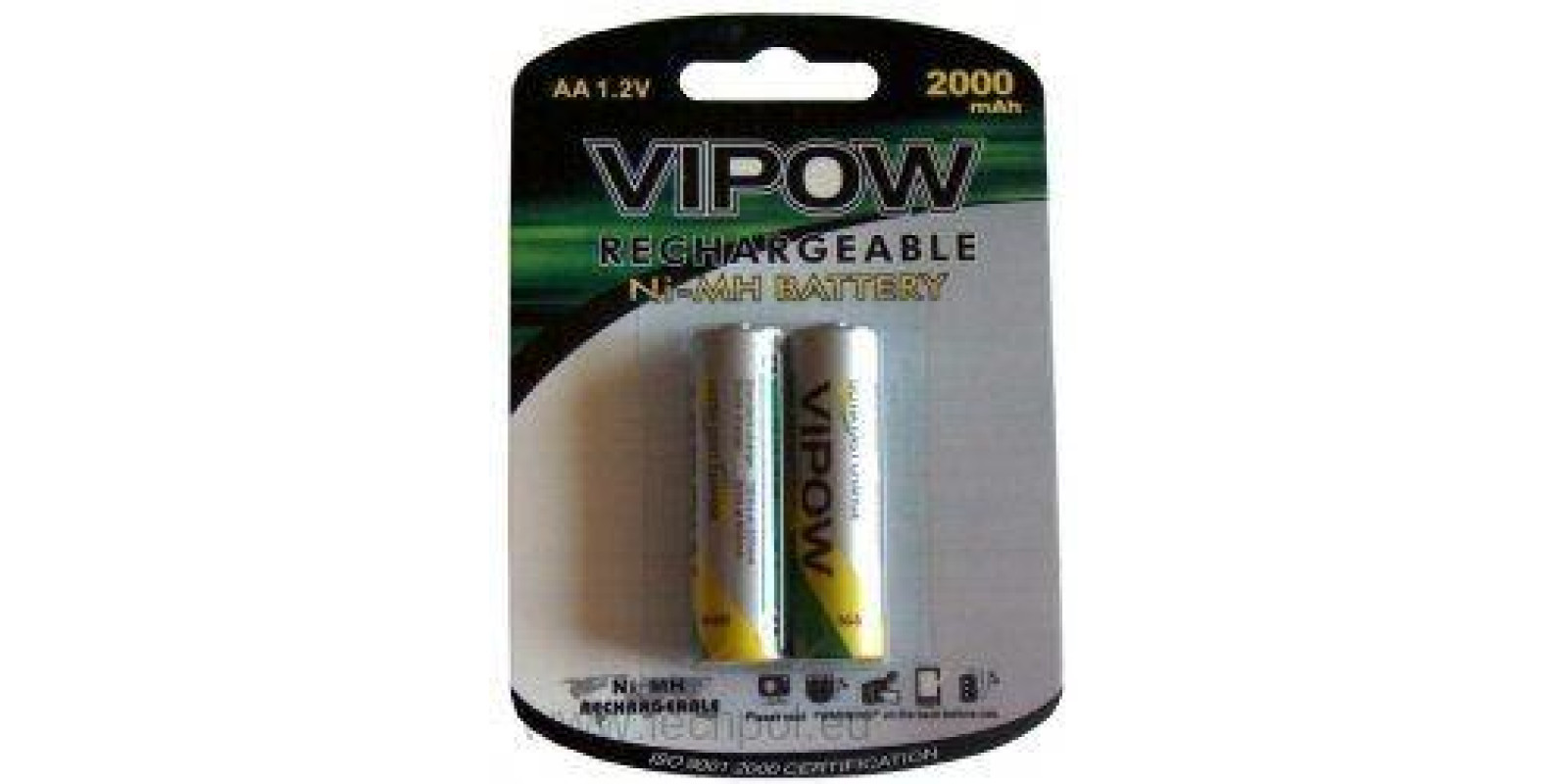 Акумуляторна батарея VIPOW Ni-Mh AA 2300mAh 2шт/блістер