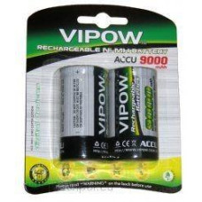 Акумуляторна батарея VIPOW Ni-Mh R20 9000mAh 2шт/блістер