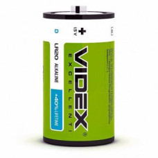Батарейка лужна VIDEX LR20/D 2pcs BLISTER CARD