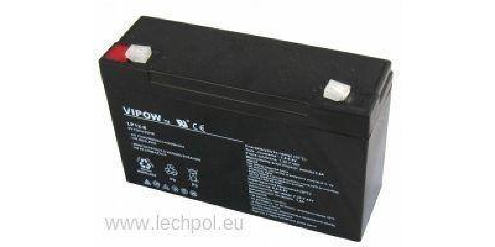 Акумулятор гелевий VIPOW 6V 12Ah