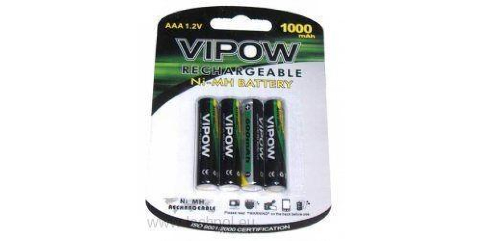 Акумуляторна батарея VIPOW Ni-Mh AA 2700mAh 4шт/блістер