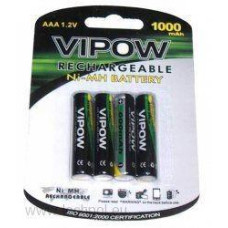 Акумуляторна батарея VIPOW Ni-Mh AA 2700mAh 4шт/блістер