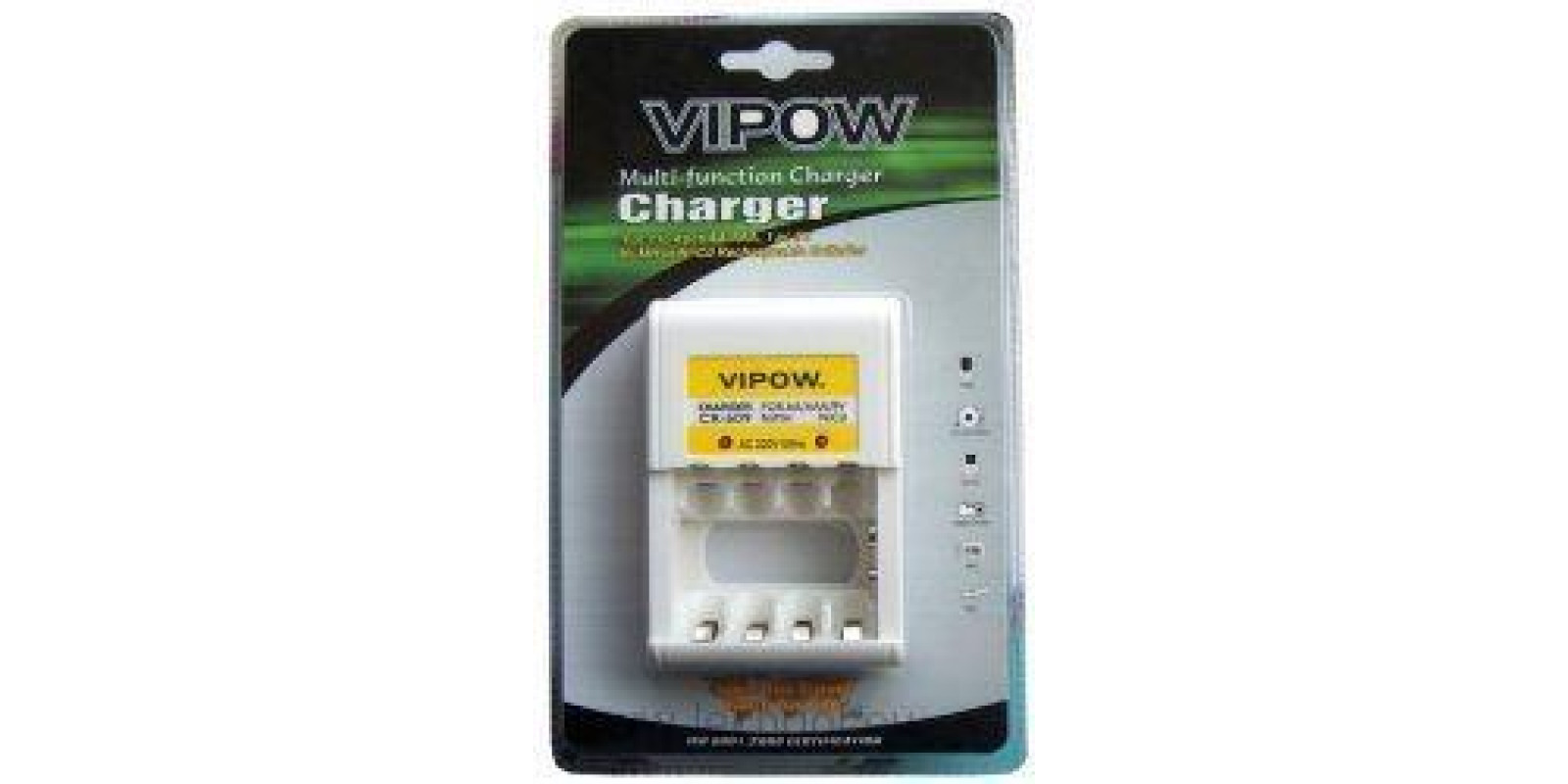 Заряджання VIPOW CR609 (для 1..4xAA/1..4xAAA/1x9V)