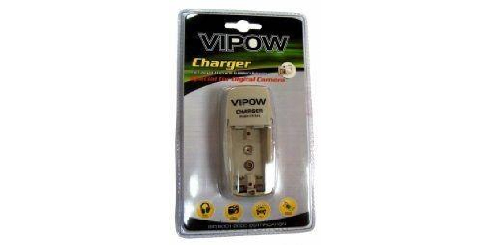 Заряджання VIPOW CR866 (для 1/2xAA/1/2xAAA/1x9V)