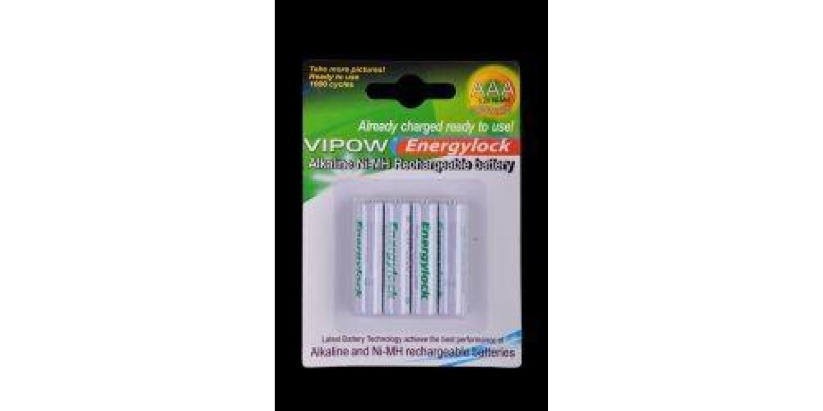 Аккумуляторная батарея VIPOW AAA 900mAh 4шт/блистер (low-discharge batteries) Аккумуляторная батарея VIPOW AAA 900mAh 4шт/блистер (low-discharge batteries)