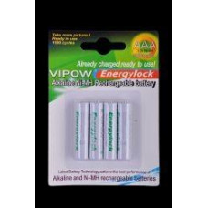 Акумуляторна батарея VIPOW AAA 900mAh 4шт/блістер (low-discharge batteries)