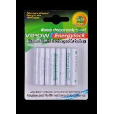 Акумуляторна батарея VIPOW AA 2200mAh 4шт/блістер (low-discharge batteries)