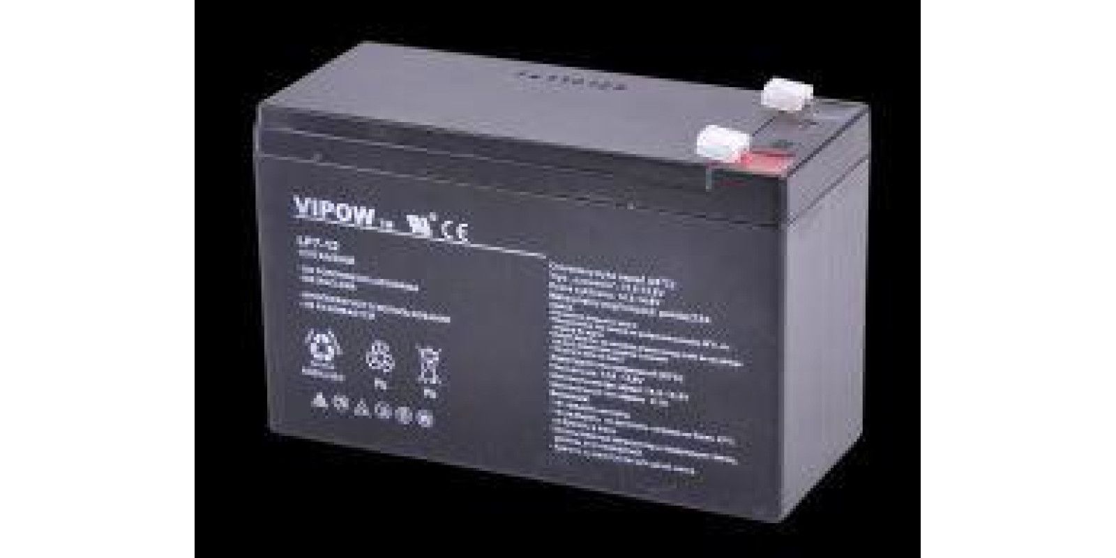 Акумулятор гелевий VIPOW 12V 7.0Ah