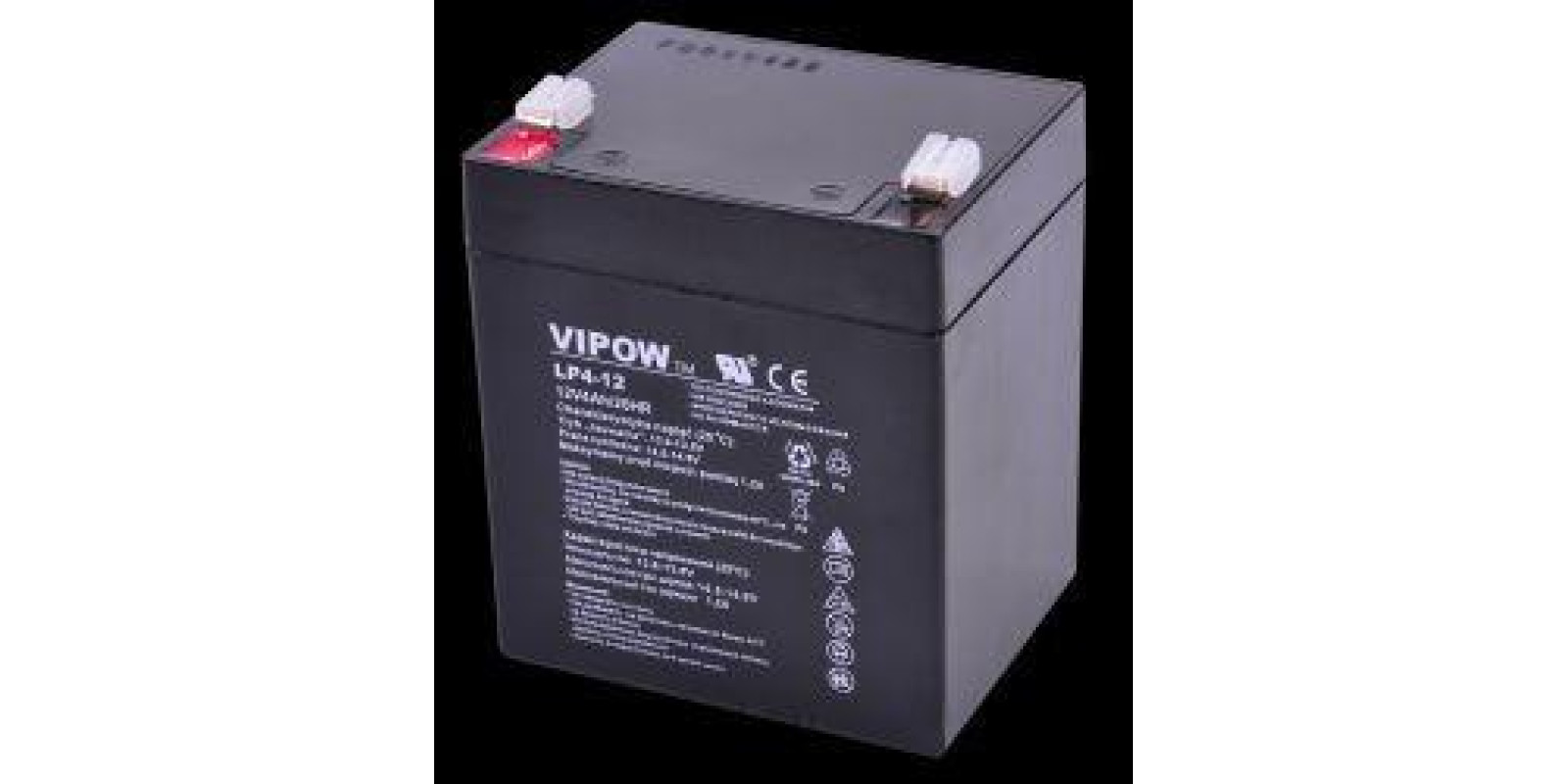 Акумулятор гелевий VIPOW 12V 4.0Ah