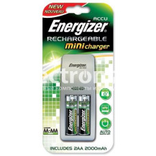 Зарядний пристрій Energizer Mini Charger (+ 2 акумулятори типу АА в комплекті)