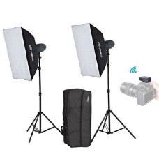 Набор импульсного студийного света Visico VL-200 Plus Softbox KIT