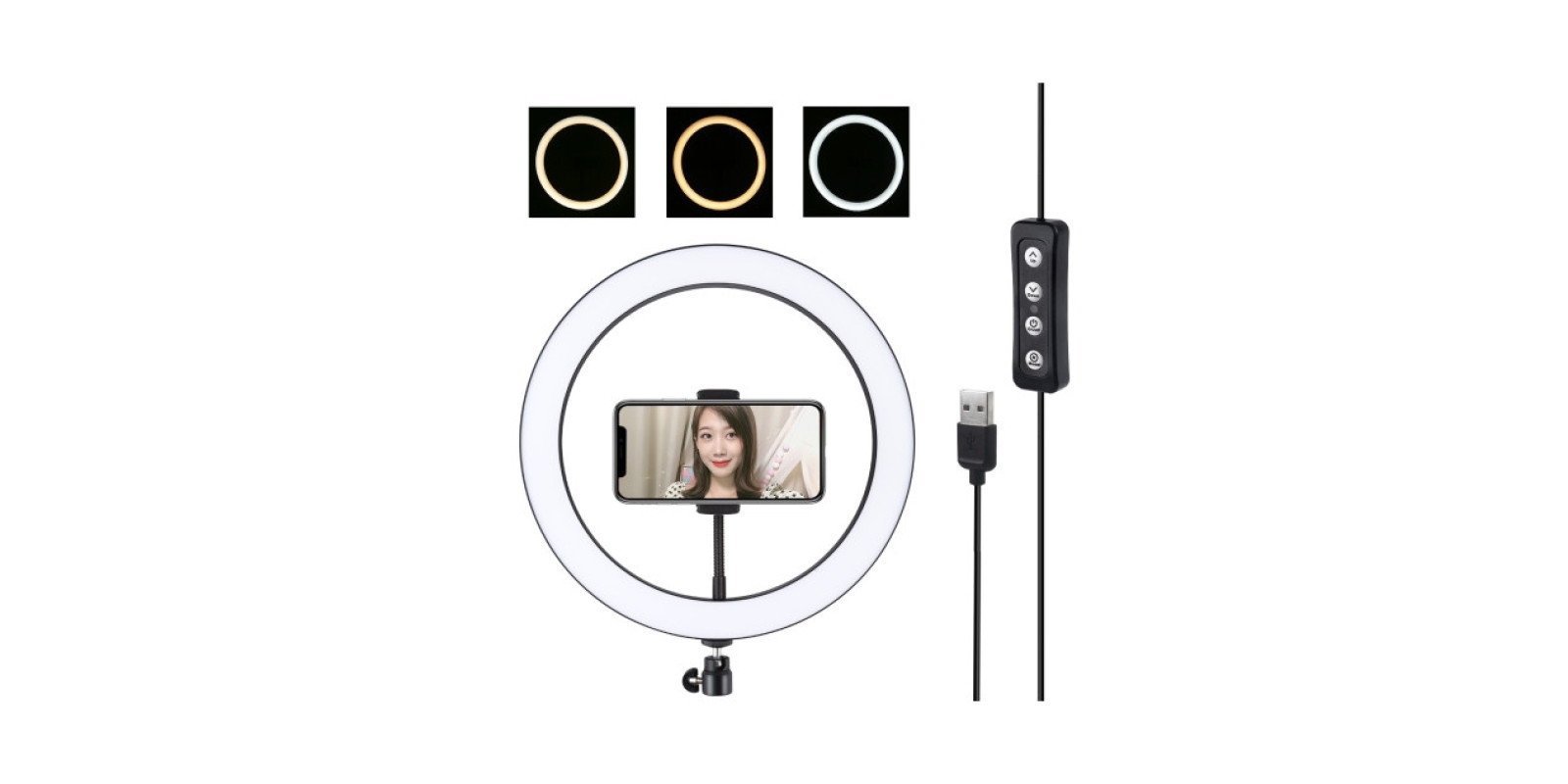 Кольцевой свет Puluz PU407 Ring Light 30см (25W)